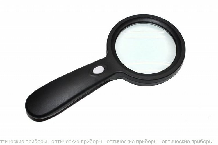 Лупа ручная круглая 10х-90мм для чтения с подсветкой (12 LED) Kromatech  ZB-7790-12 купить по цене 1 290 руб. в магазине микроскопов